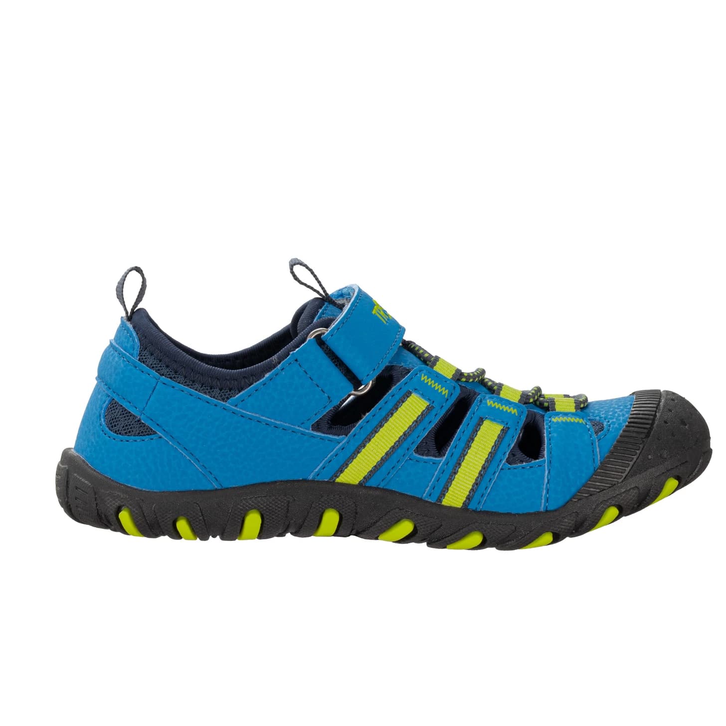 Детски сандали Trollkids Kid's Sandefjord Sandal XT Sandals - Medium Blue / Lime