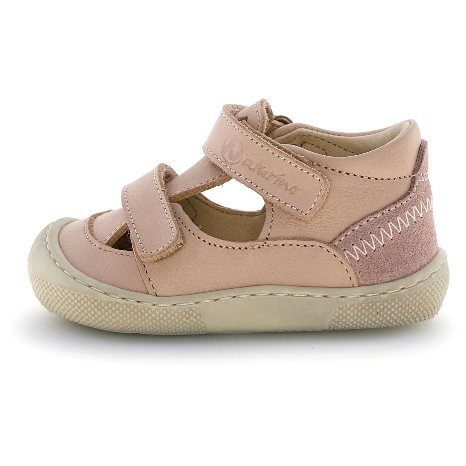 Детски сандали Naturino Kid's Naturino Irtys Nappa/Suede Sandals - Cipria