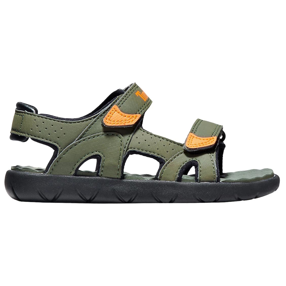 Детски сандали Timberland Kid's Perkins Row 2-Strap Sandal - Dark Green / Orange