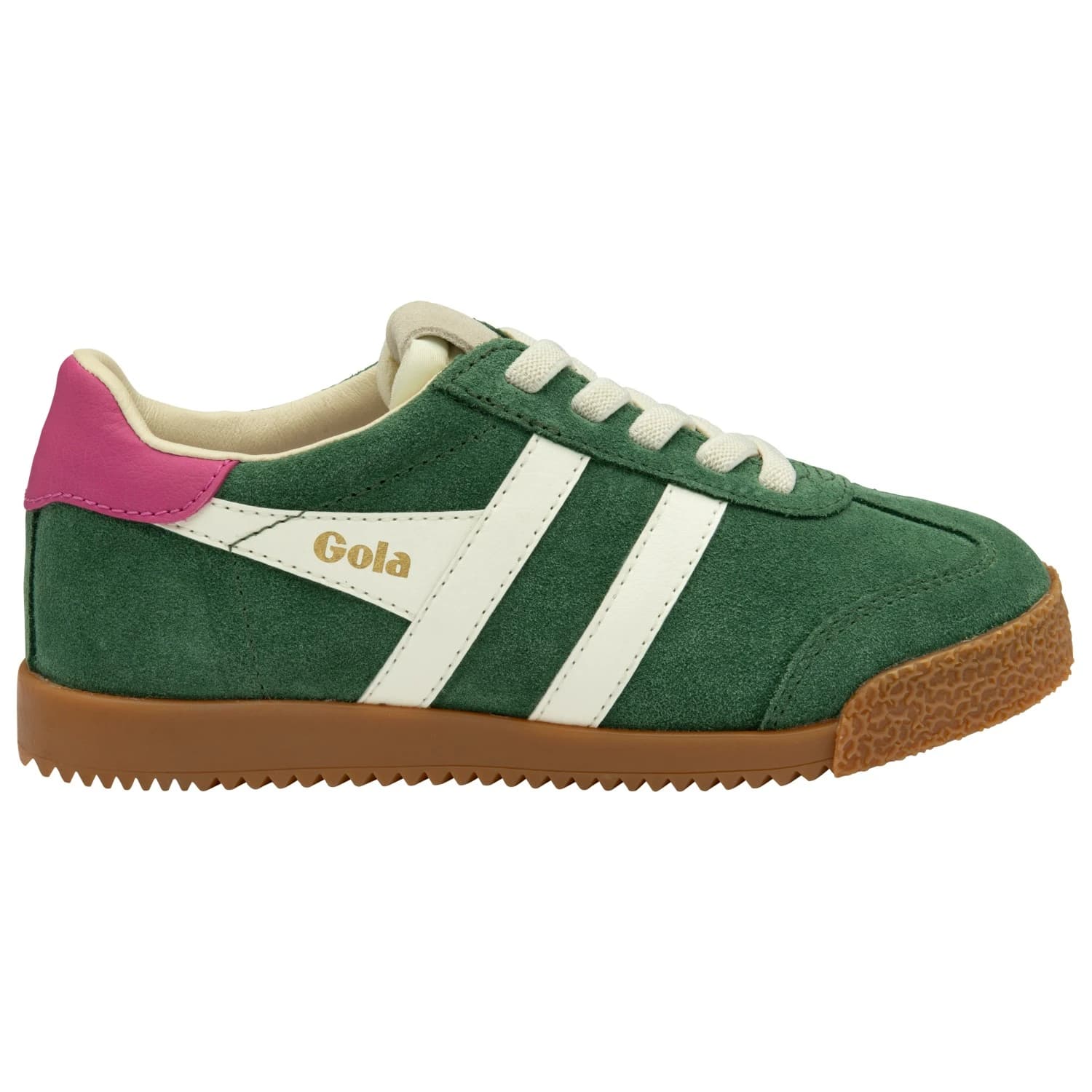 Детски маратонки Gola Kid's Elan Sneakers - Evergreen / Off-White / Fuchsia