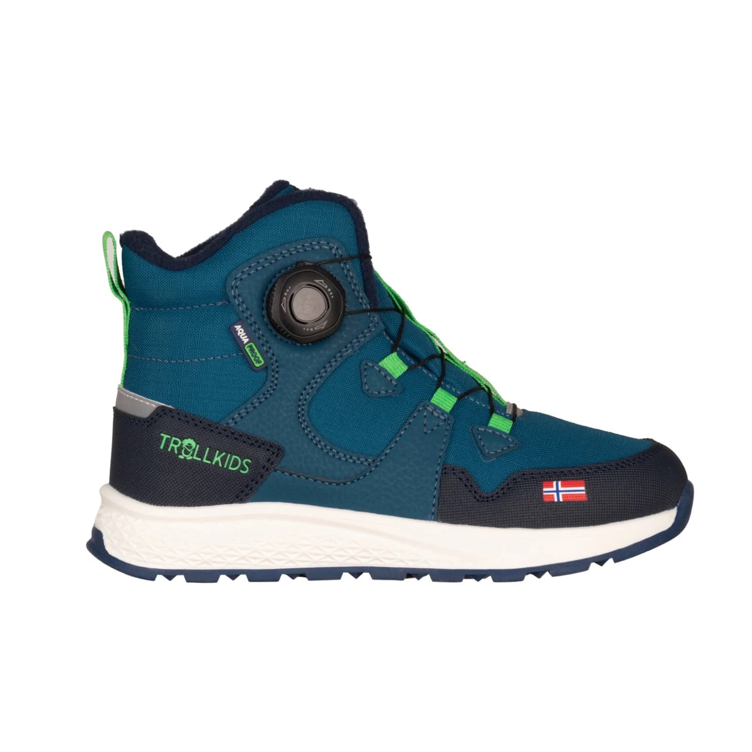 Детски зимни ботуши Trollkids Kid's Bergen Winter Mid Cut Winter boots - Dark Marine / Fresh Green