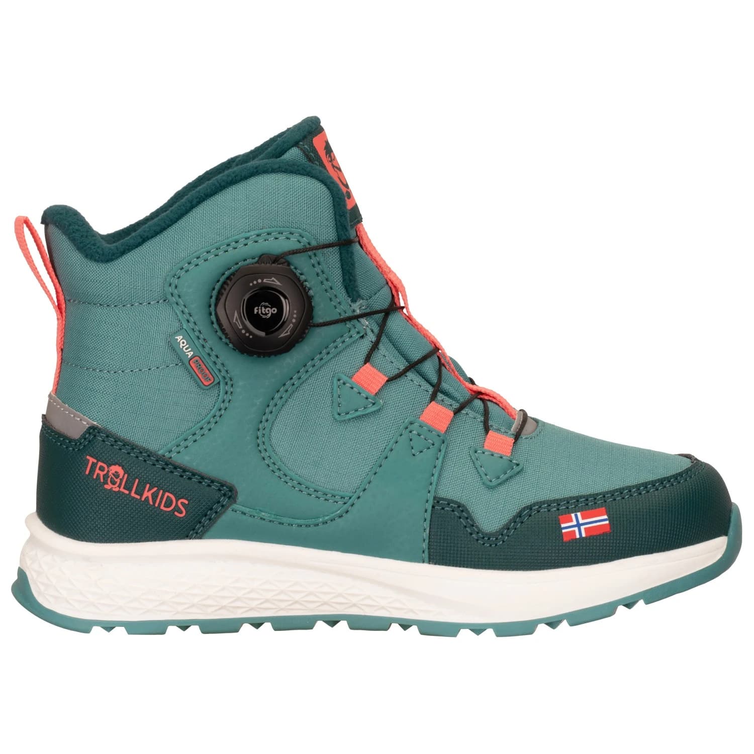 Детски зимни ботуши Trollkids Kid's Bergen Winter Mid Cut Winter boots - Dusty Teal