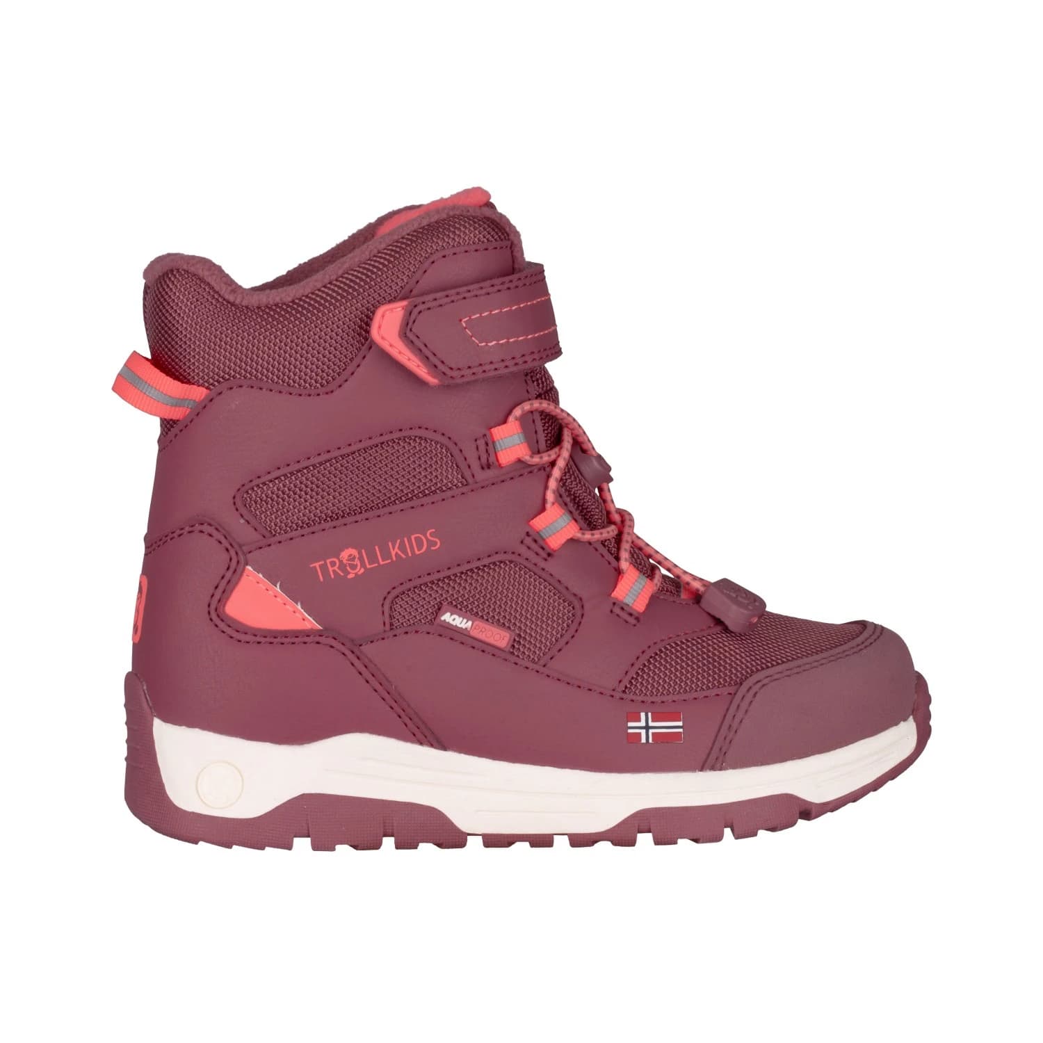 Детски зимни ботуши Trollkids Kid's Lofoten Winter Boots Pro Winter boots - Frozen Berry / Pink Salmon