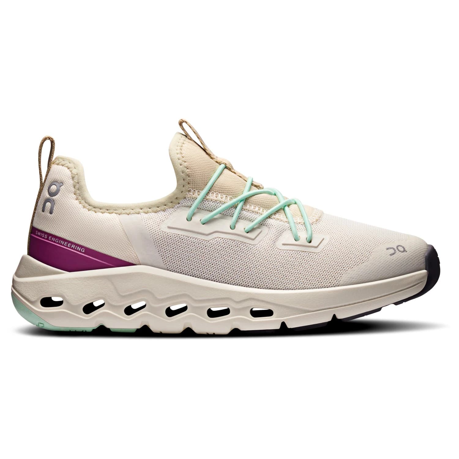 Детски маратонки On Kid's Cloudleap Sneakers - Chalk / Elderberry