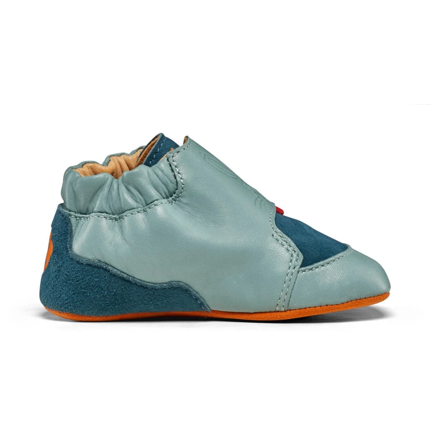 Детски обувки barefoot Affenzahn Kid's Krabbelschuh Leder Crawly Barefoot shoes - Bunny / Petrol