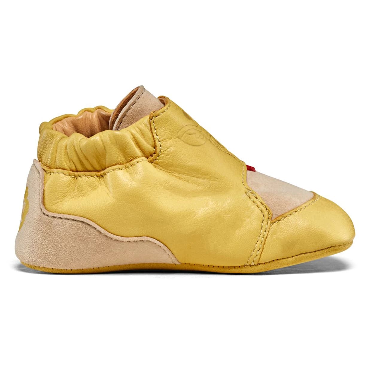 Детски обувки barefoot Affenzahn Kid's Krabbelschuh Leder Crawly Barefoot shoes - Giraffe / Yellow