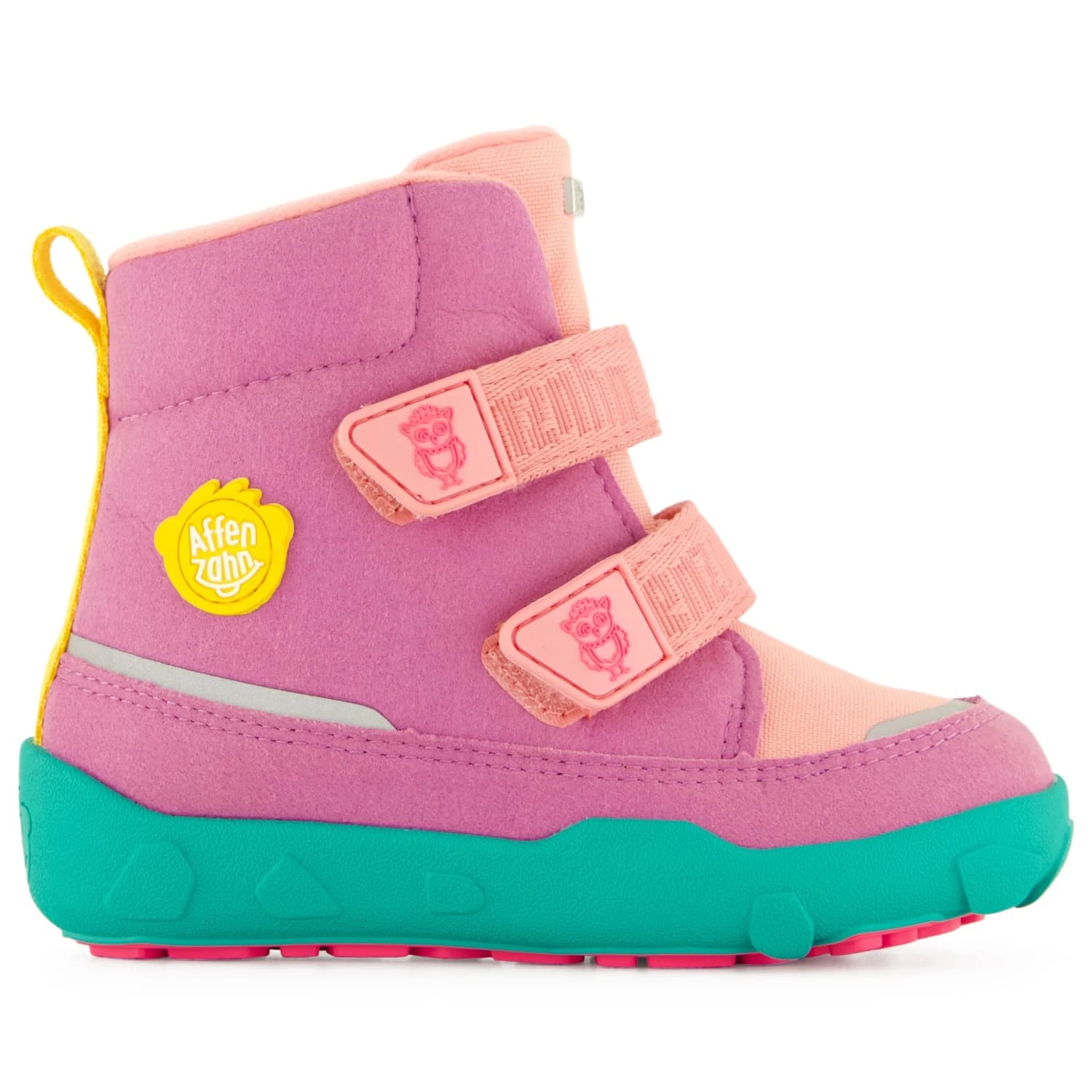 Детски зимни ботуши Affenzahn Kid's Mid Boot Chamude Comfy Winter boots - Owl / Pink