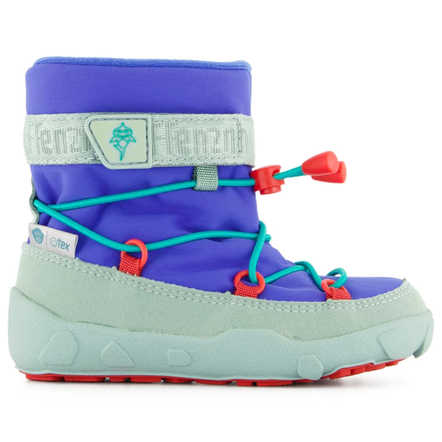 Детски зимни ботуши Affenzahn Kid's Snow Boot Vegan Snowy Winter boots - Shark / Blue