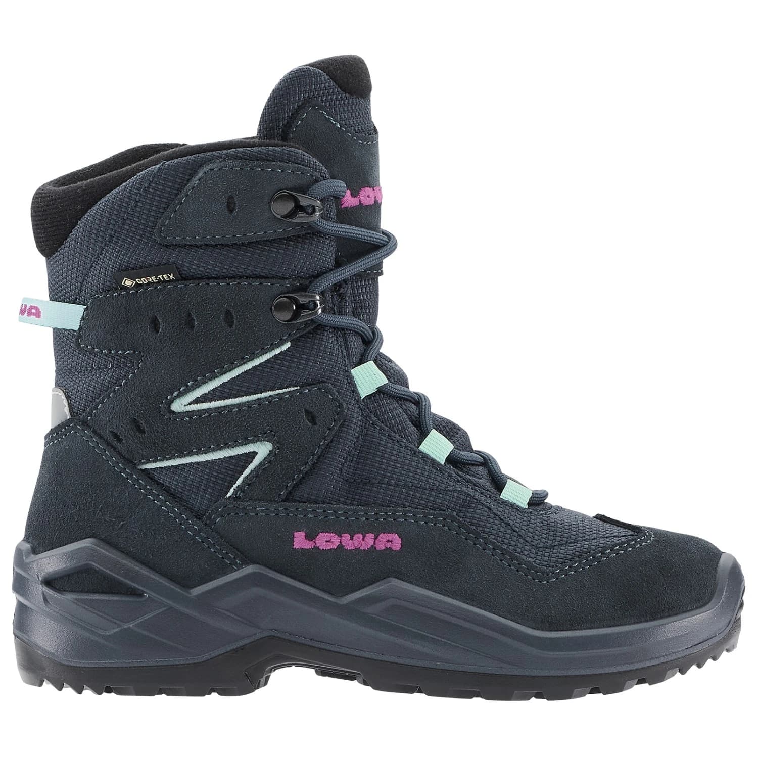 Детски зимни ботуши Lowa Kid's Lino GTX Hi Junior Winter boots - Navy / Pink