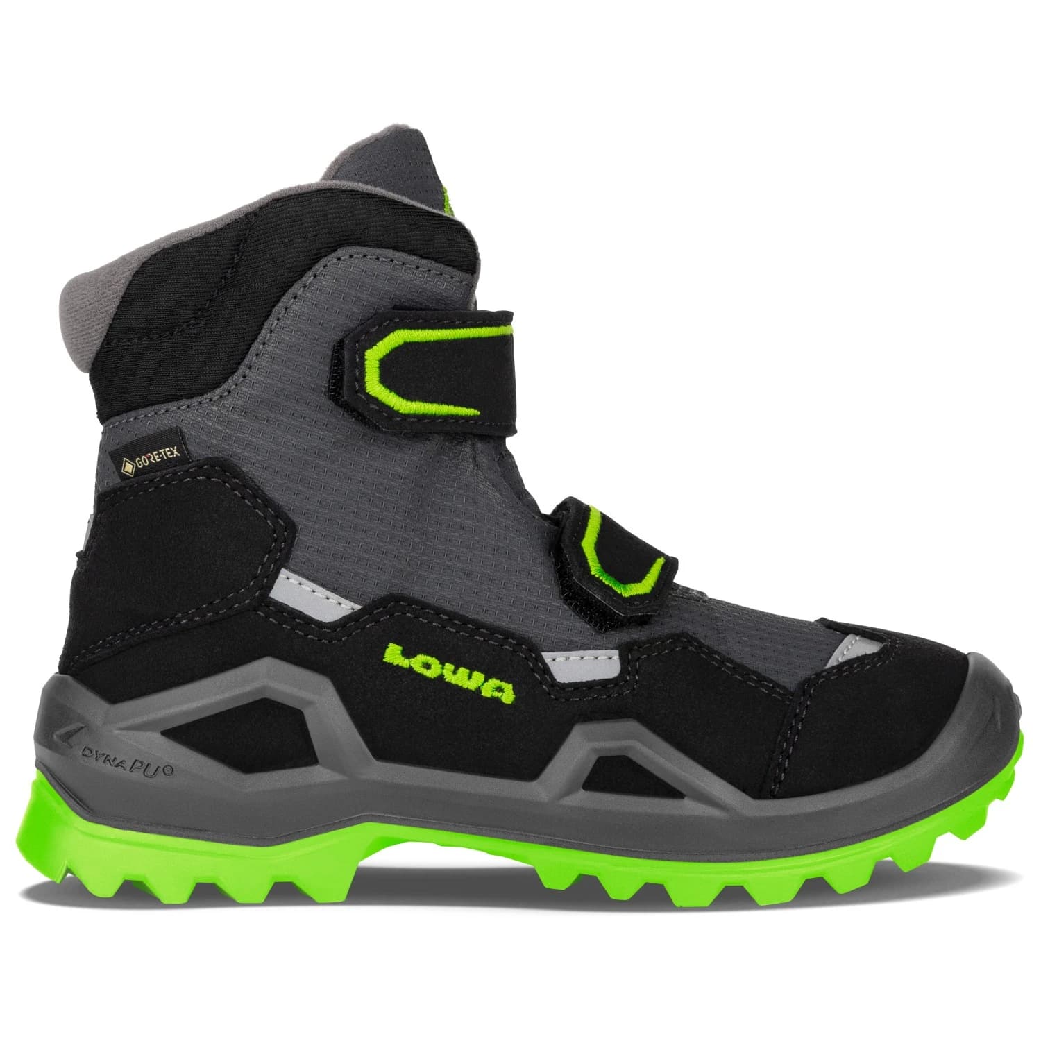 Детски зимни ботуши Lowa Kid's Milo Evo GTX Mid Junior Winter boots - Lime / Grey