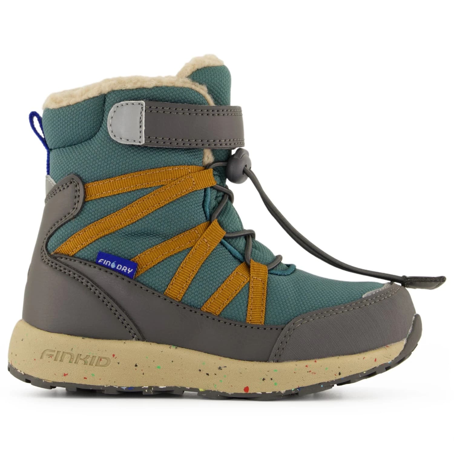Детски зимни ботуши Finkid Kid's Kari Winter boots - Deep Teal / Dark Sage