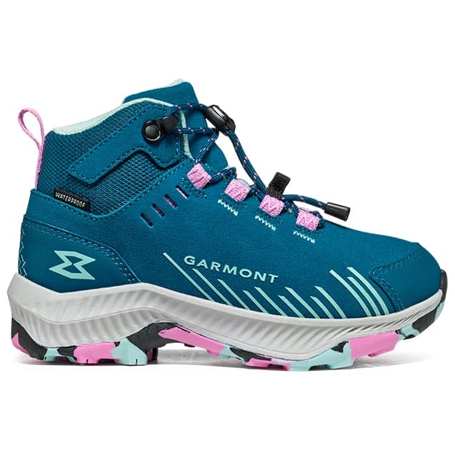 Детски туристически обувки Garmont Kid's 9.81 Pulse Trek WP Walking boots - Corsair Blue / Moonlite Pink