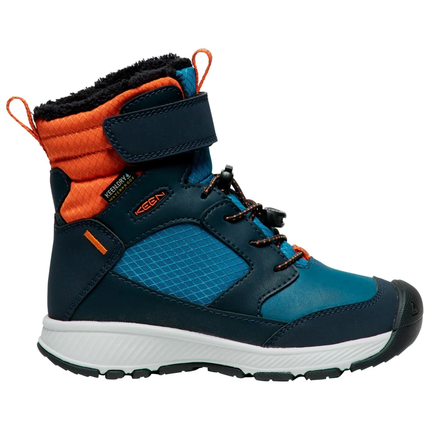 Детски зимни ботуши Keen Kid's Skua Winter WP Winter boots - Sky Captain / Gold Flame