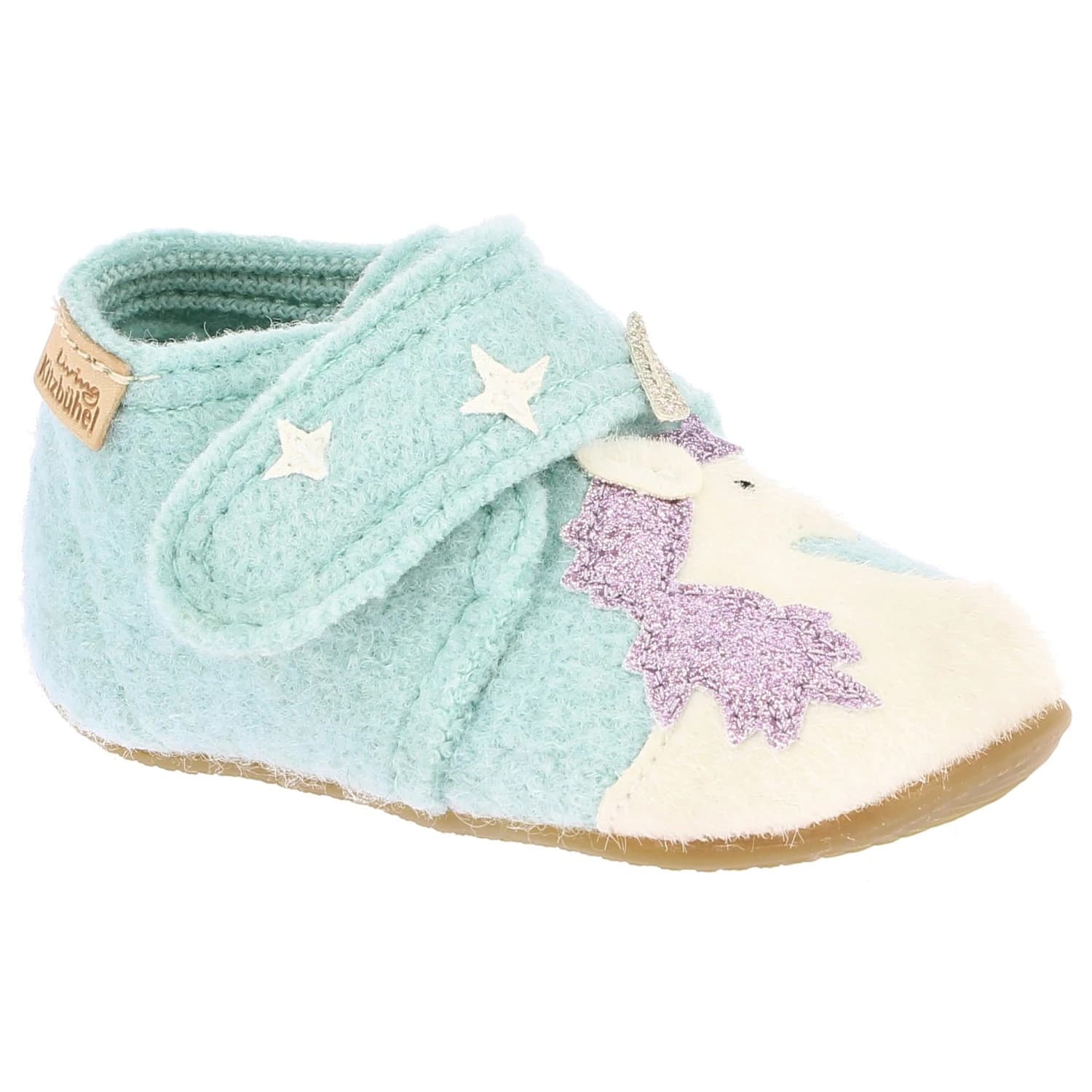 Пантофи Living kitzbühel Baby's Hook-and-Loop Shoes Unicorn & Star Slippers - Fresh Mint