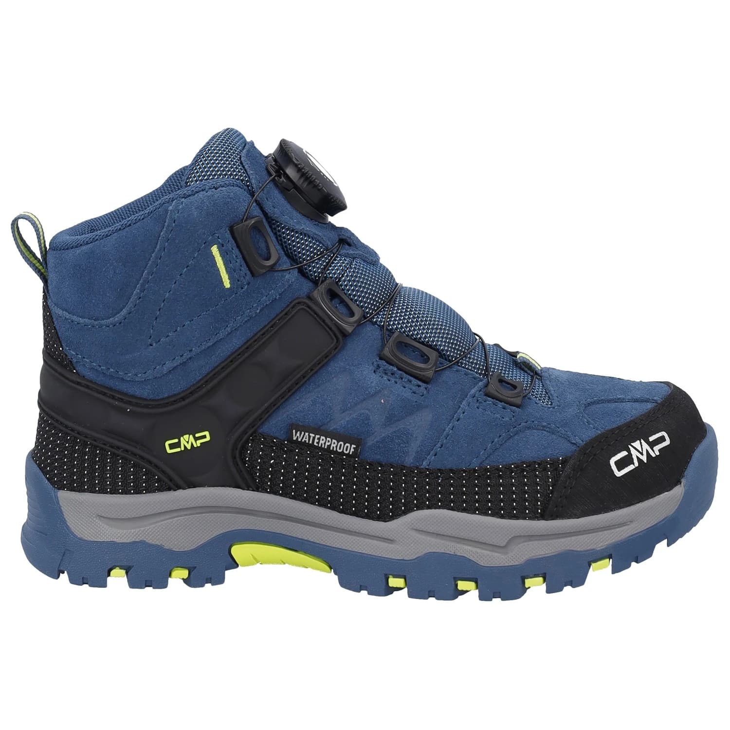 Детски туристически обувки CMP Kid's Kiruna Mid Fitgo Trekking Shoes WP Walking boots - Infinity / Acido