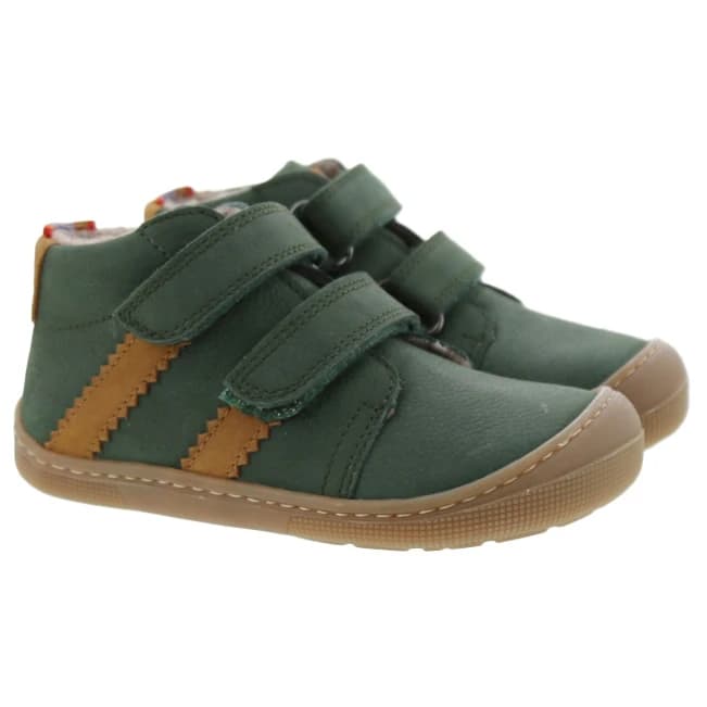 Детски обувки barefoot Koel Kid's David Felt Barefoot shoes - Green