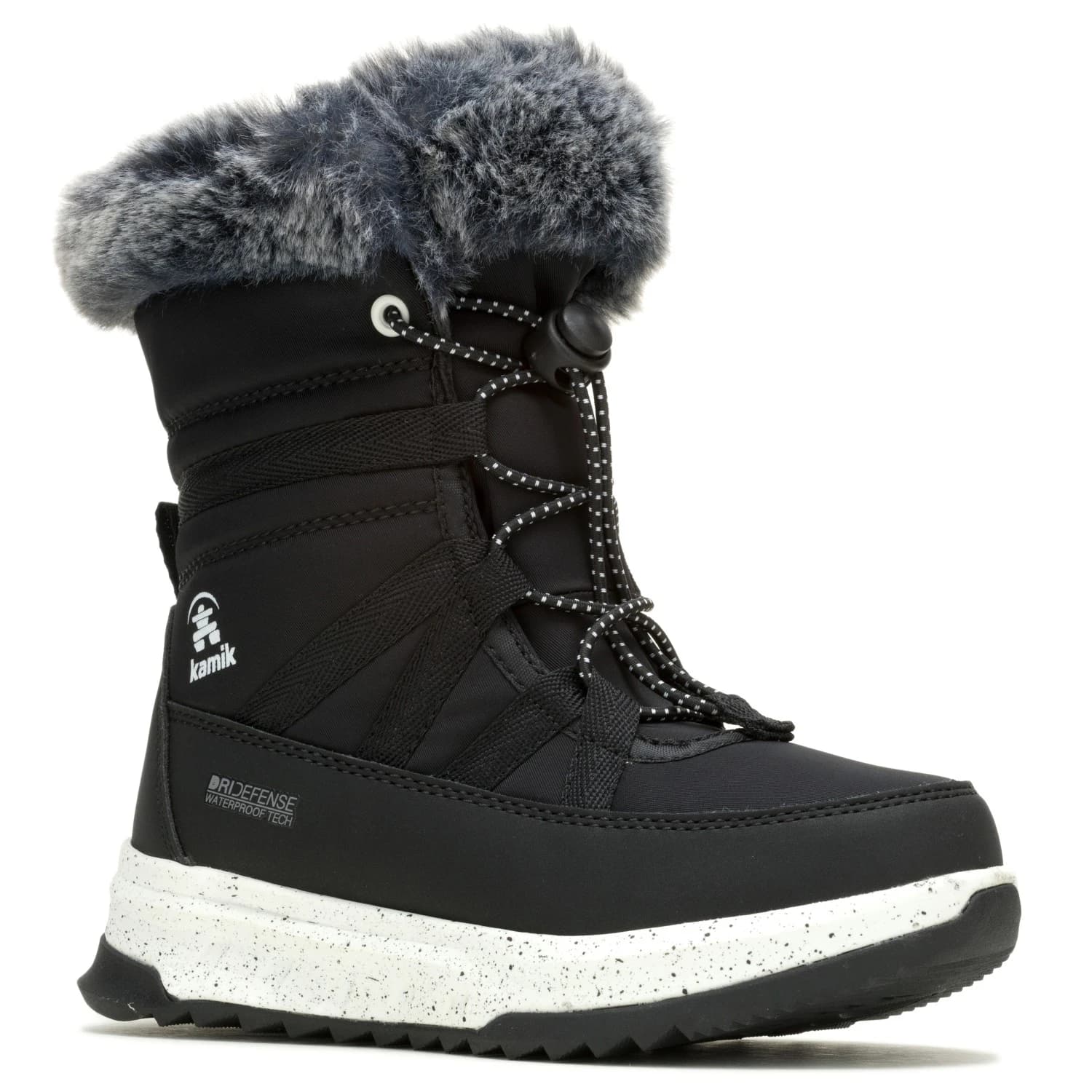 Детски зимни ботуши Kamik Kid's Stormy Faux Fur Winter boots - Black