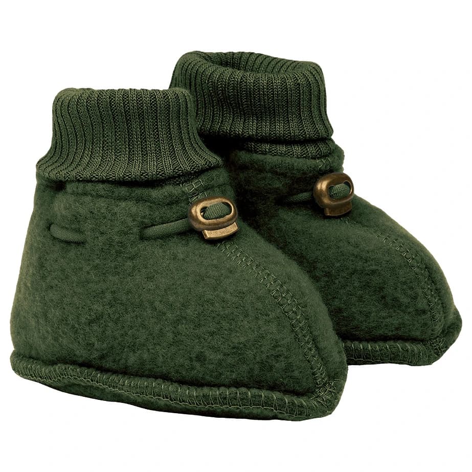 Детски пантофи Mikk-Line Kid's Wool Footies Slippers - Kombu Green