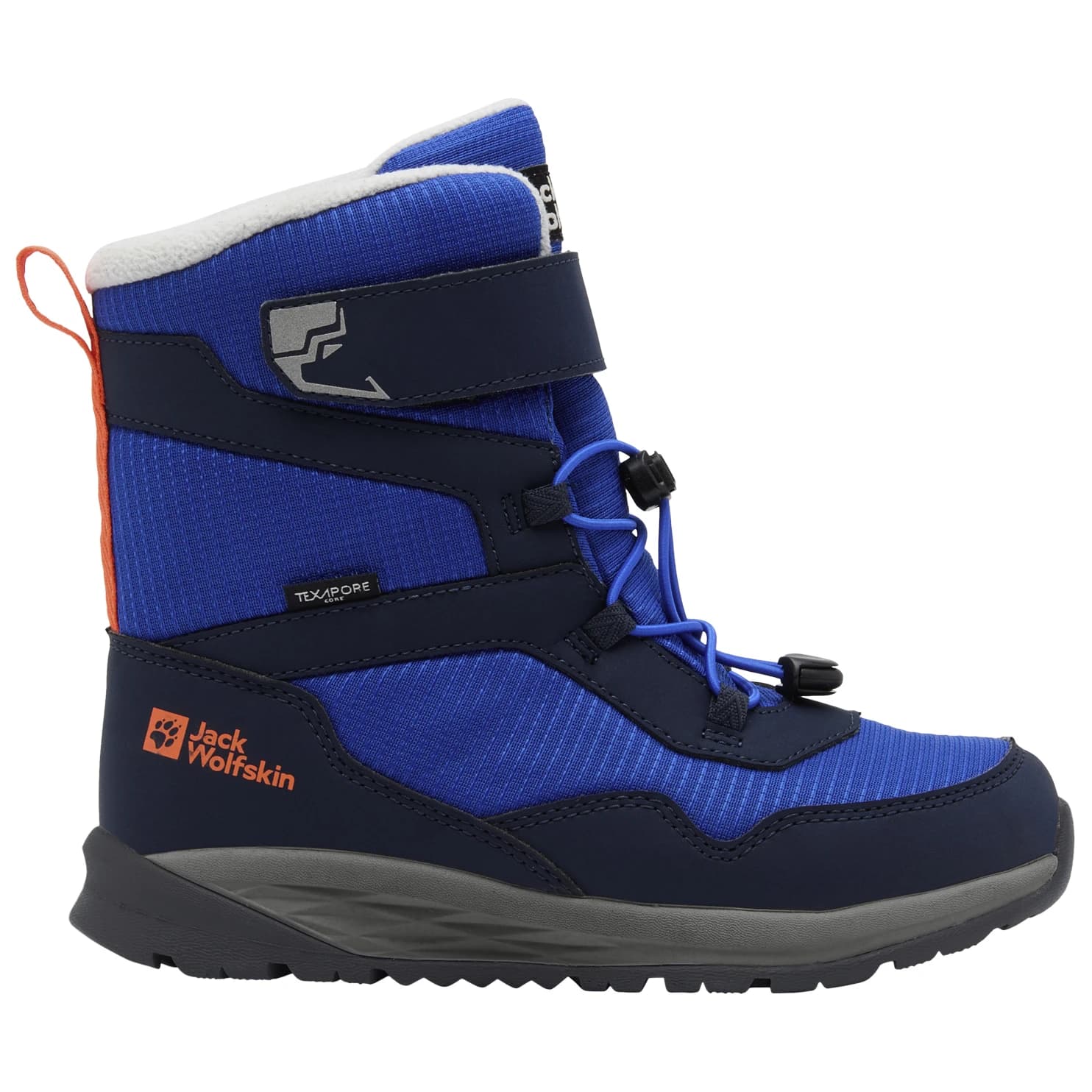 Детски зимни ботуши Jack Wolfskin Kid's Polar Bear-B Texapore High VC Winter boots - Crisp Cobalt