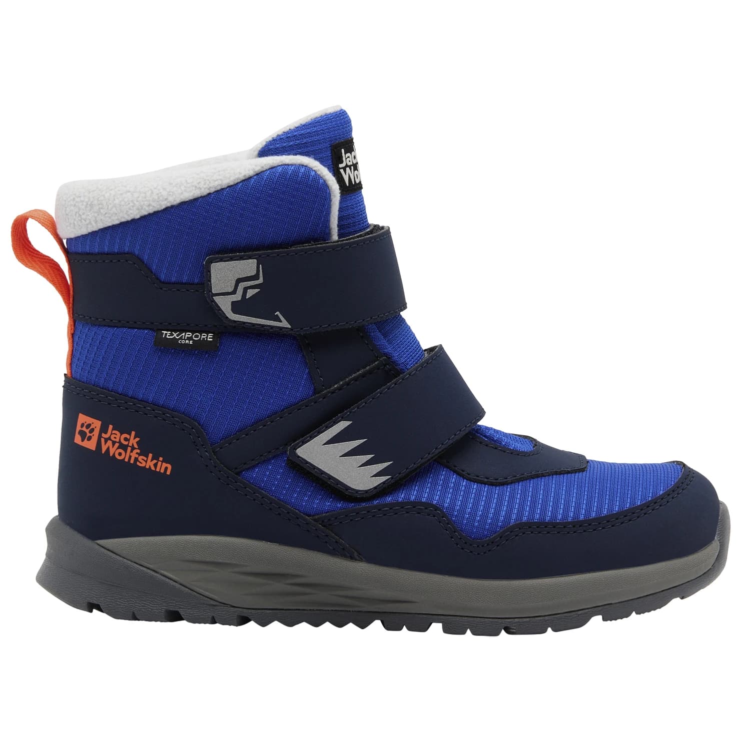 Детски зимни ботуши Jack Wolfskin Kid's Polar Bear-B Texapore Mid VC Winter boots - Crisp Cobalt