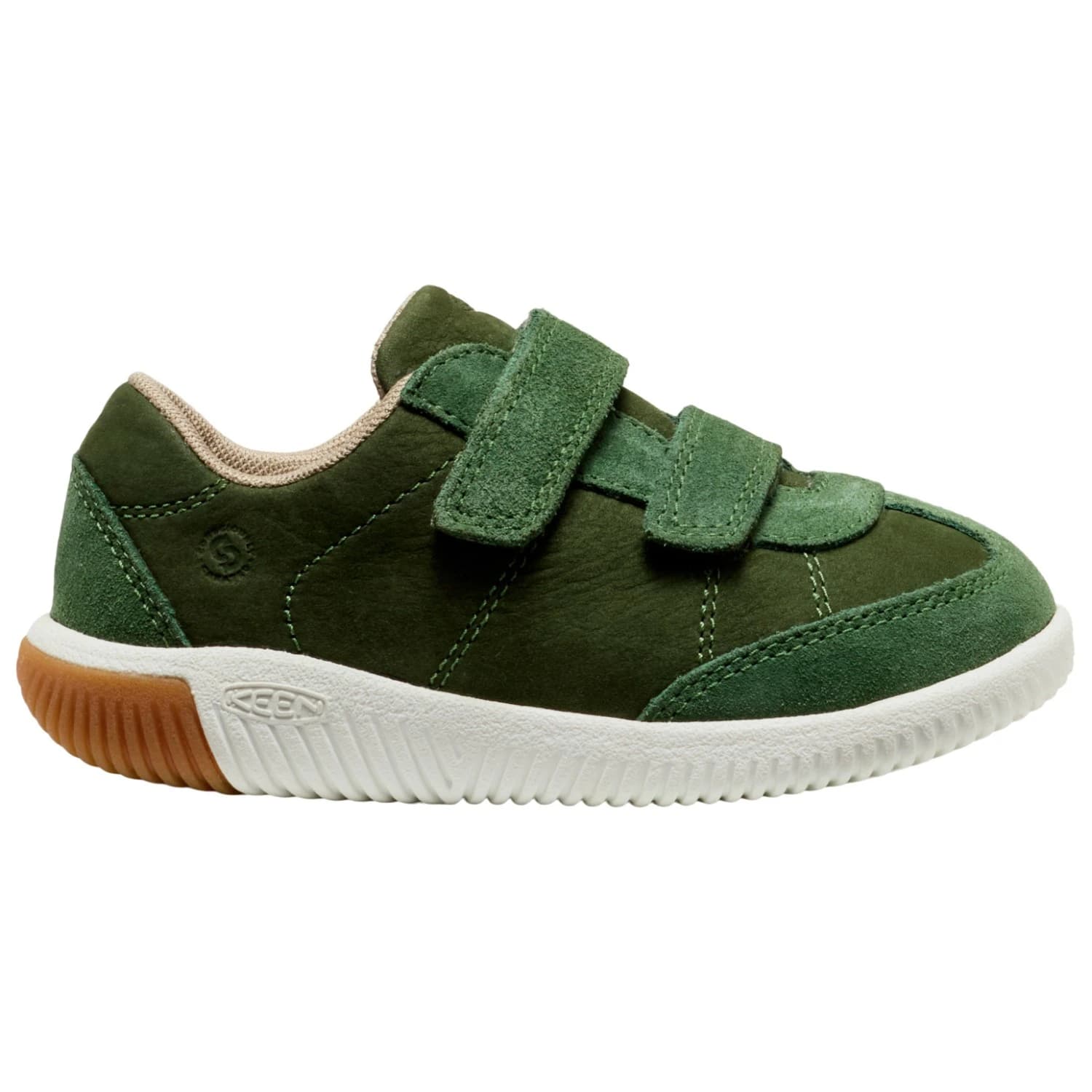 Детски обувки barefoot Keen Kid's KNX T-Toe DS Sneakers - Bronze Green / Star White