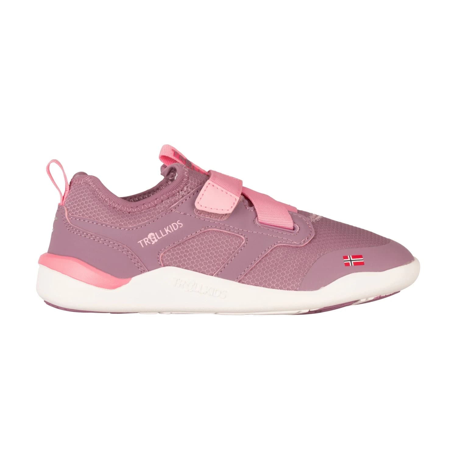 Детски обувки barefoot Trollkids Kid's Bergen Hiker Barefoot shoes - Orchid / Peony Rose