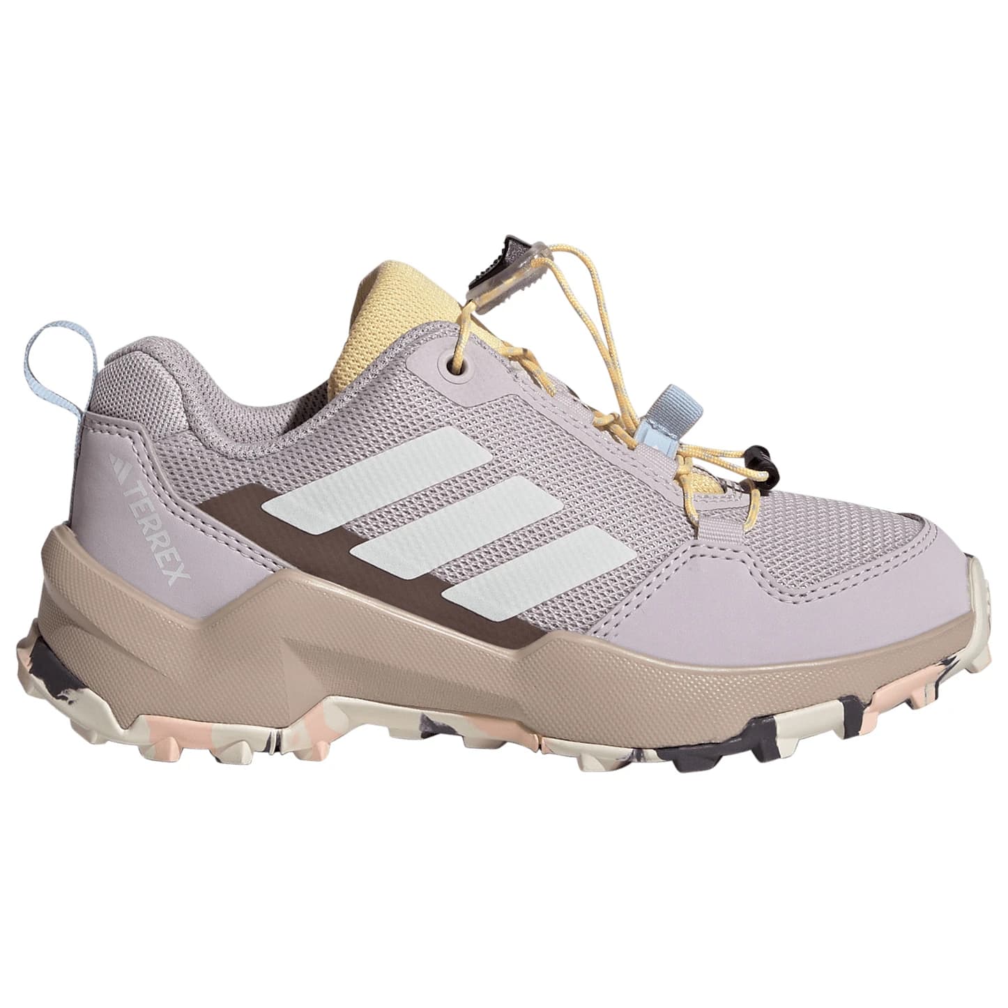 Детски мултиспорт обувки Adidas terrex Kid's Ax4S Speed Lacing Multisport shoes - Ice Purple / Off White / Ice Tangerine