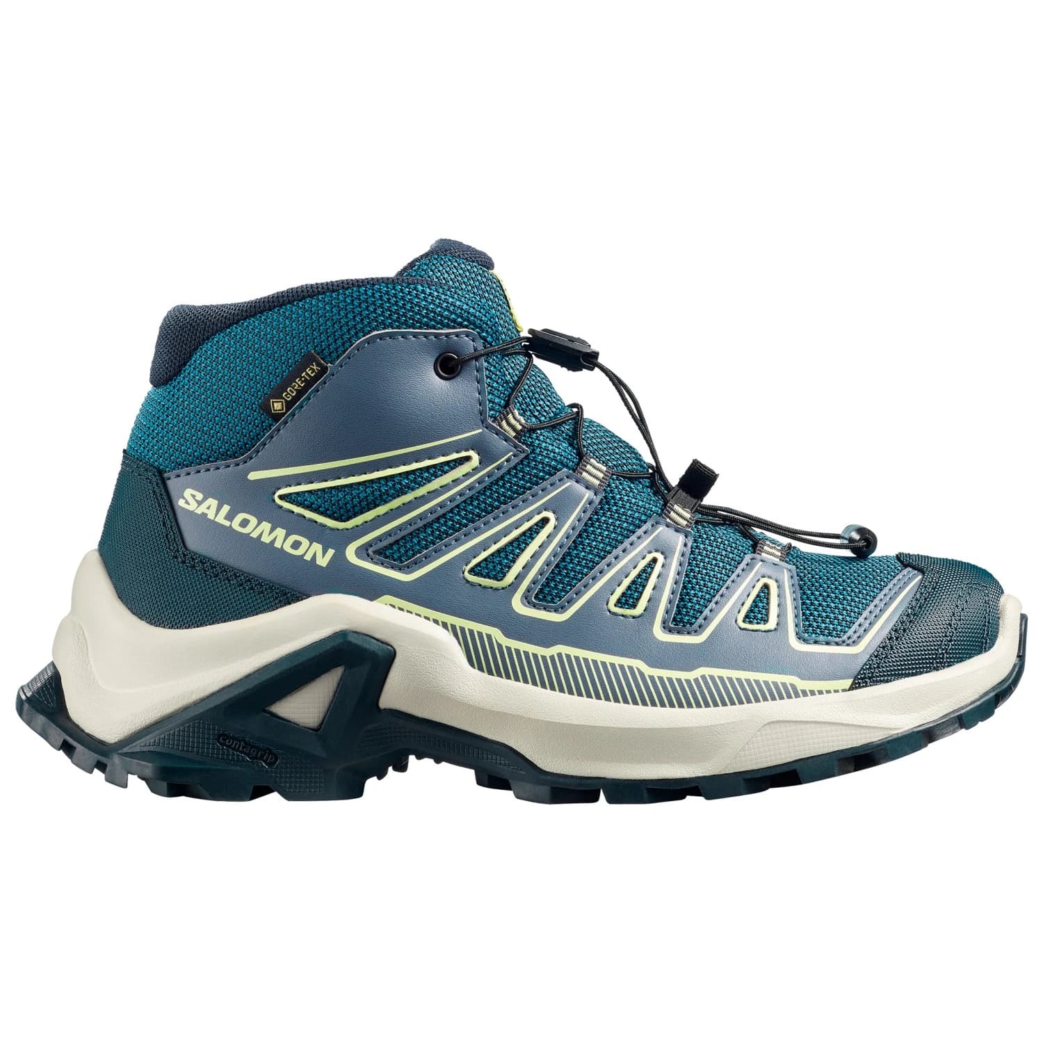 Детски туристически обувки Salomon Kid's X Ultra Mid GORE-TEX Walking boots - Grisaille / Spellbound / Butterfly
