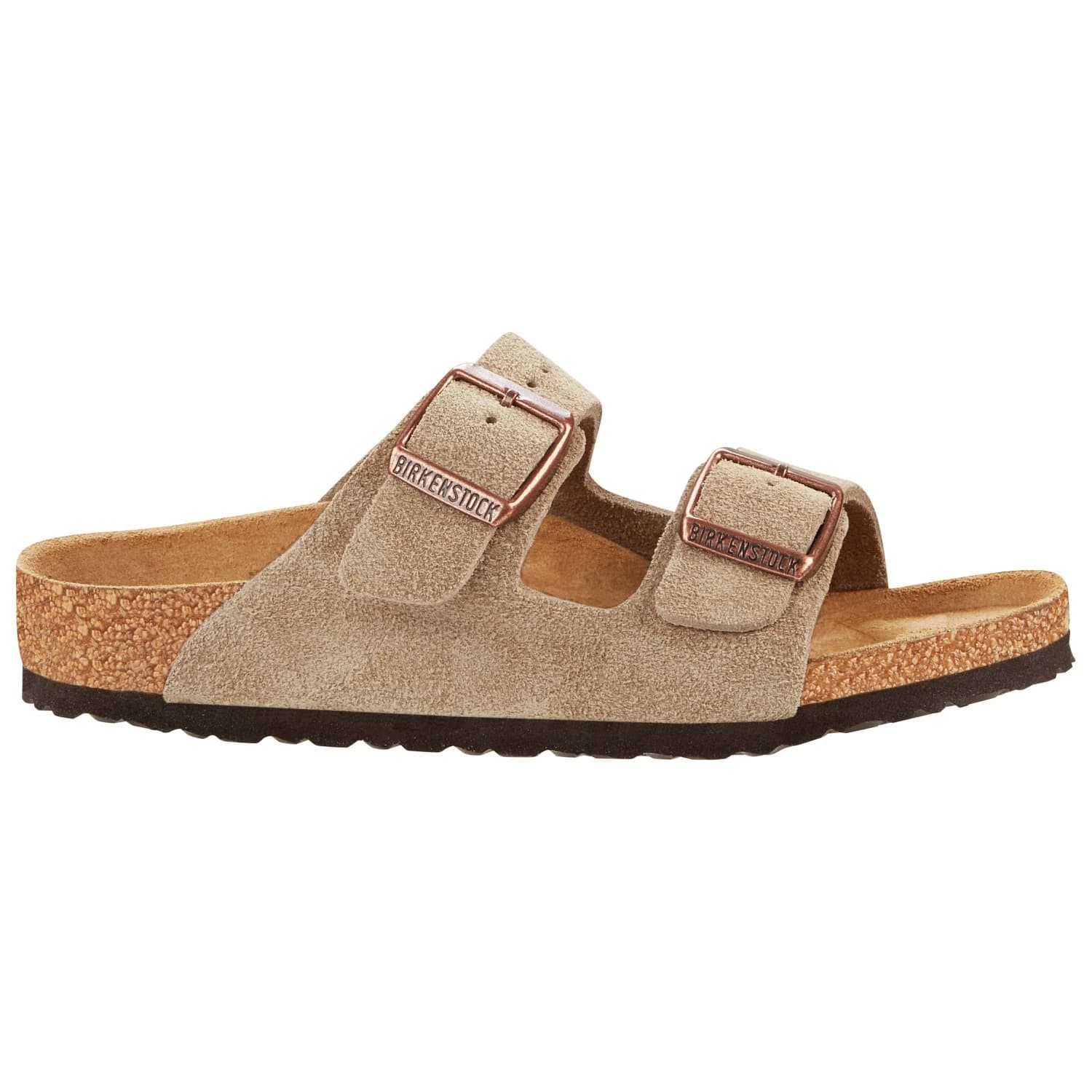 Детски сандали Birkenstock Kid's Arizona Suede Leather Sandals - Taupe