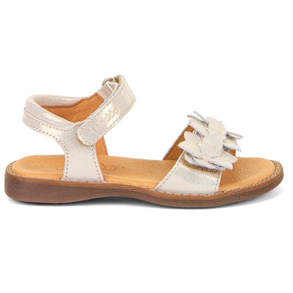 Детски сандали Froddo Kid's Lore Flowers Sandals - Gold Shine