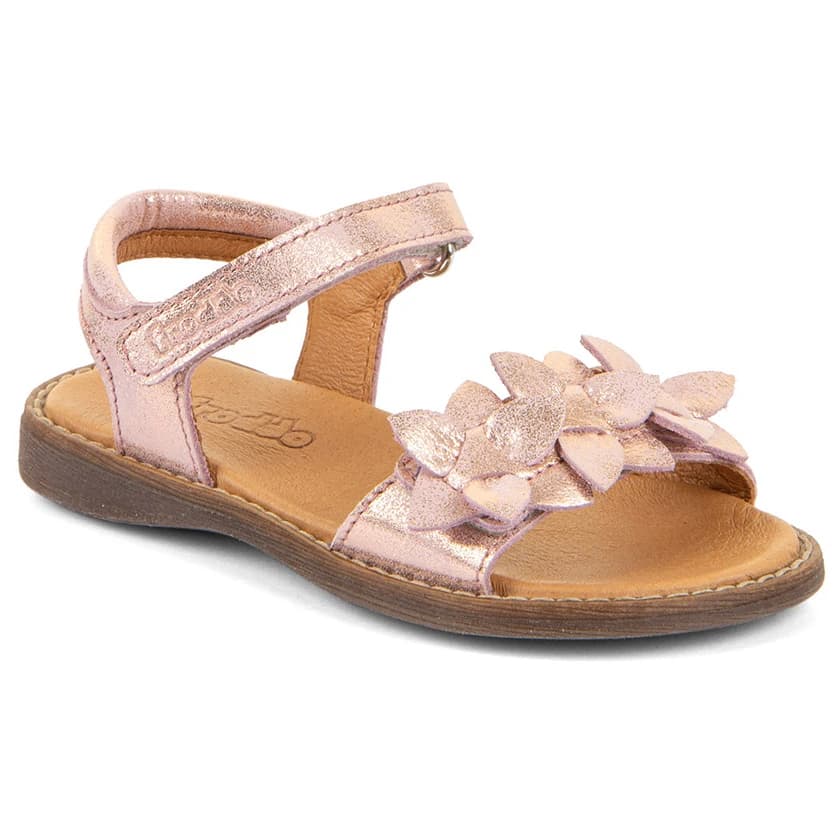 Детски сандали Froddo Kid's Lore Flowers Sandals - Pink / Gold