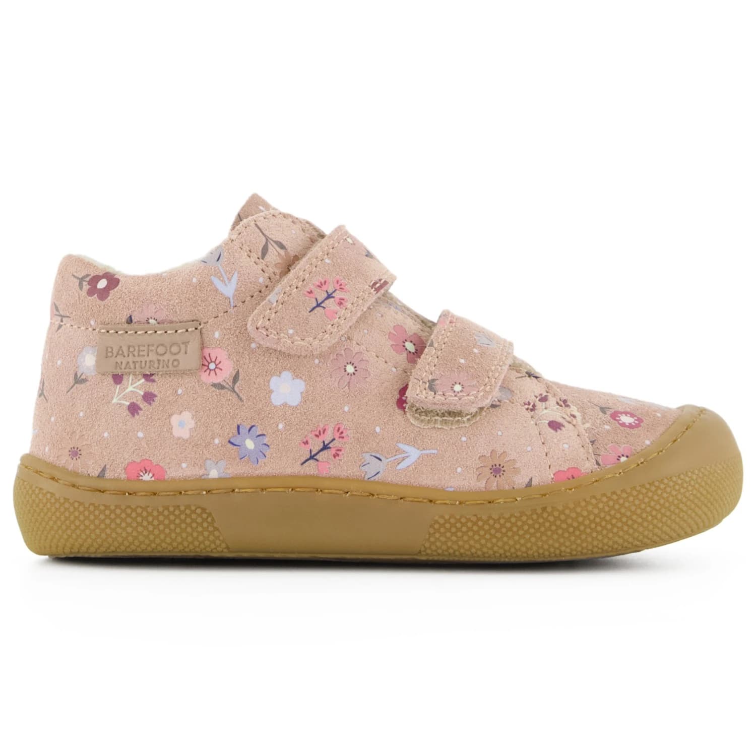 Детски зимни ботуши Naturino Kid's Barefoot Amur VL Calf Printed Barefoot shoes - Rose / Flower
