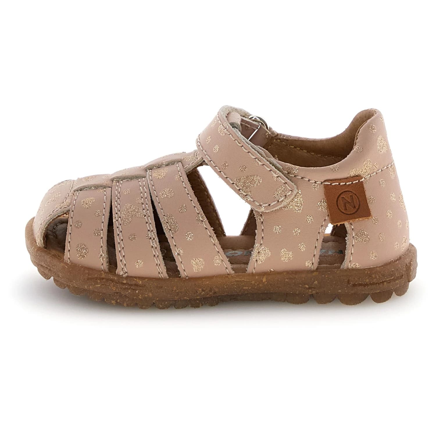 Детски сандали Naturino Kid's Naturino See Calf Printed Sandals - Cipria