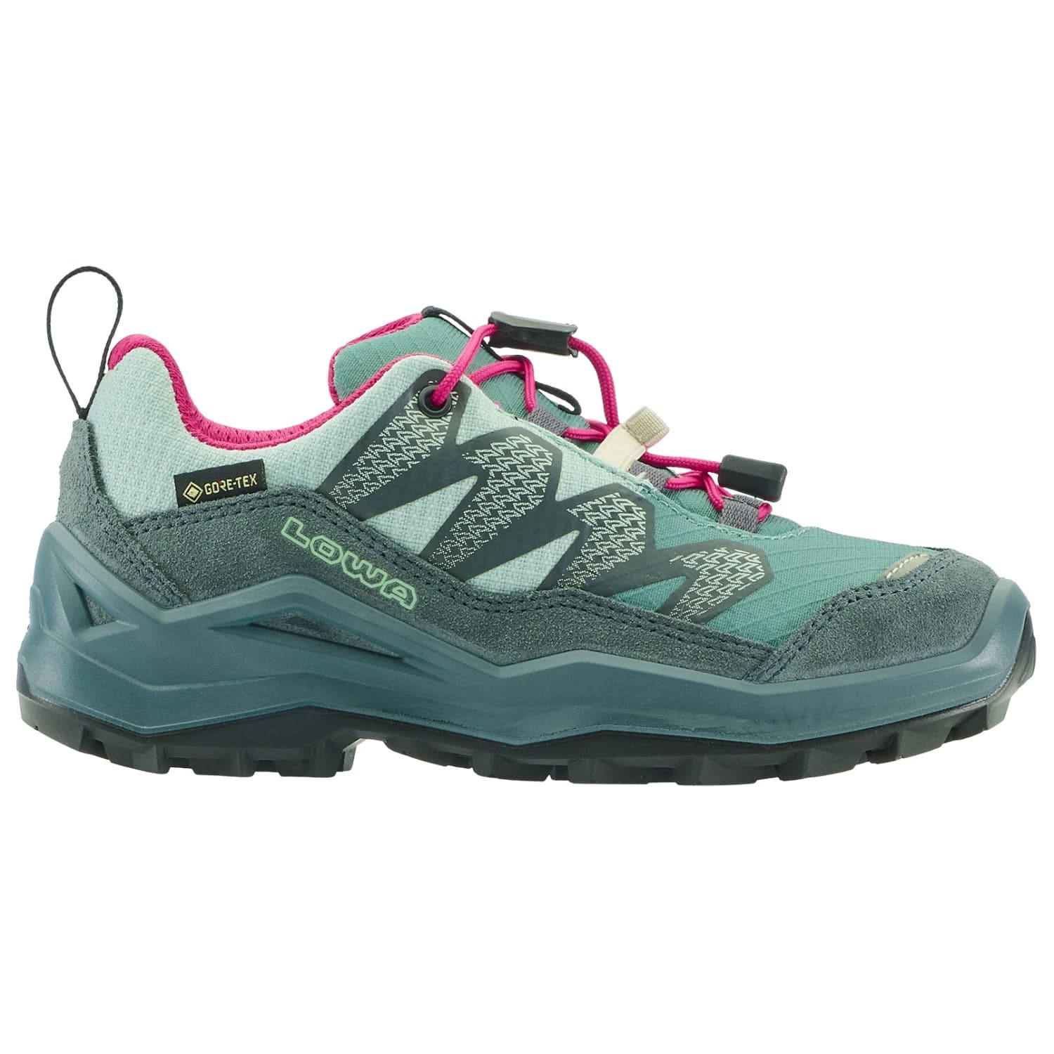 Детски мултиспорт обувки Lowa Kid's Maddox Pro GTX LO Multisport shoes - Petrol / Pink