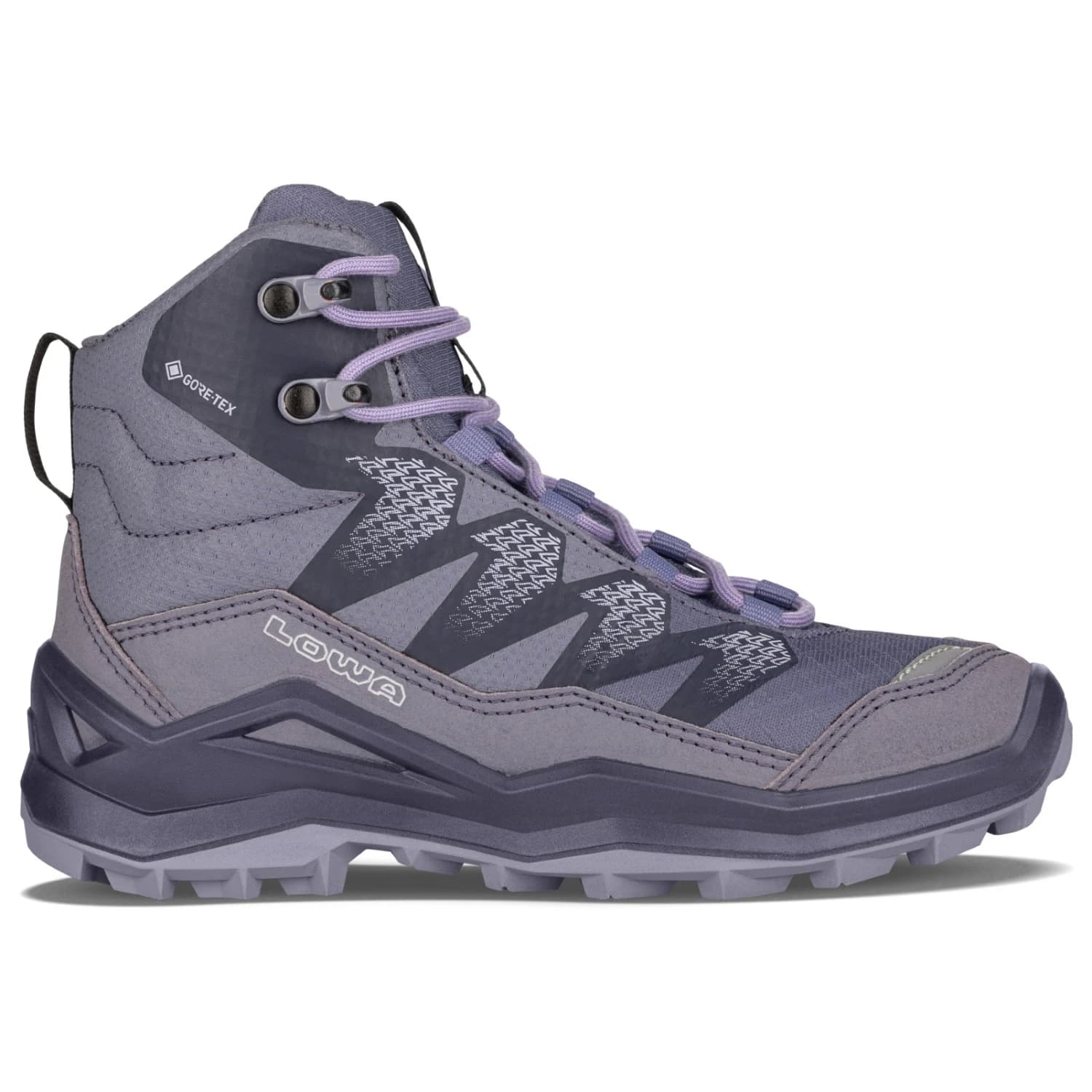 Детски туристически обувки Lowa Kid's Maddox Pro GTX Mid Walking boots - Lilac / Plum