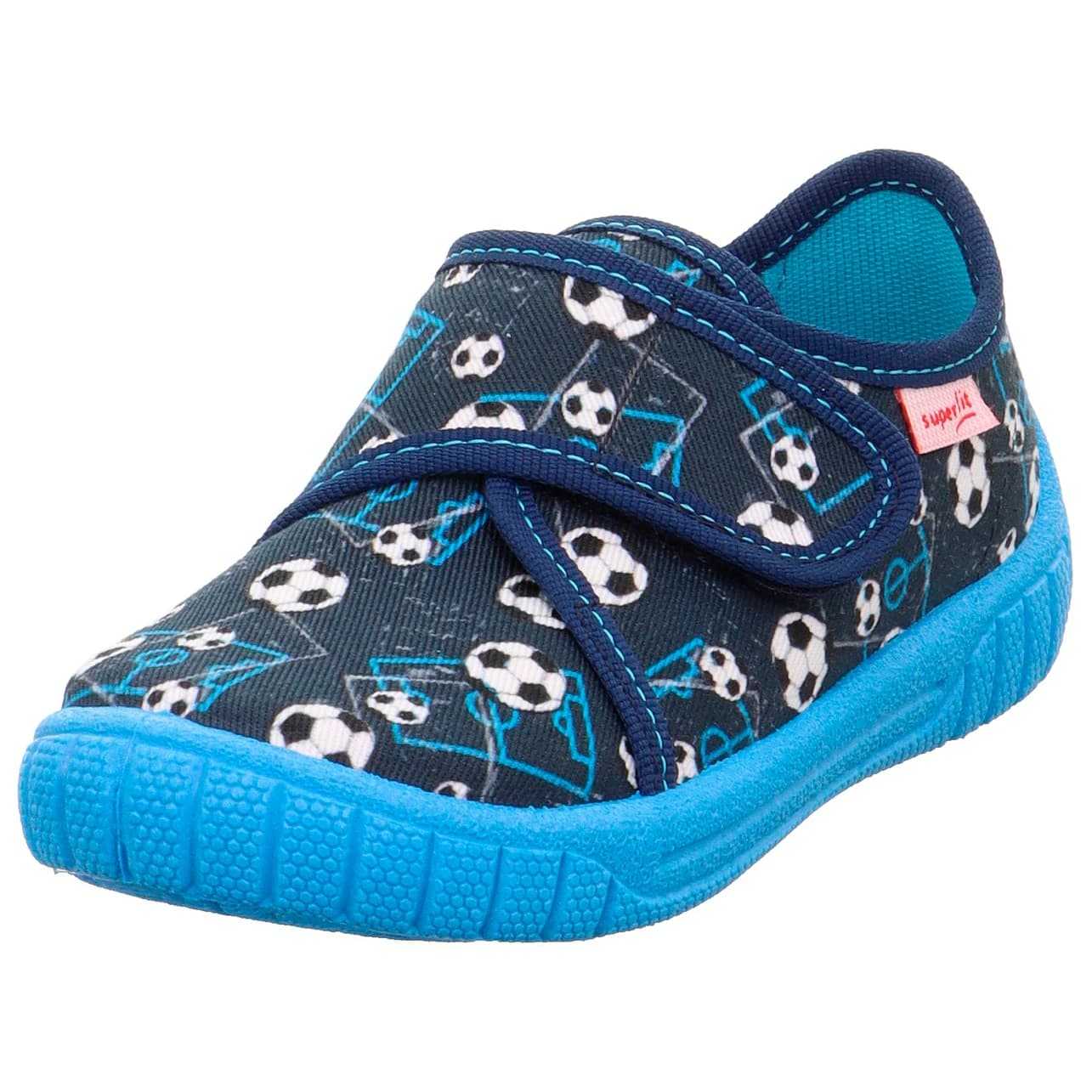 Детски пантофи Superfit Kid's Bill A House slippers - Türkis / Mehrfarbig