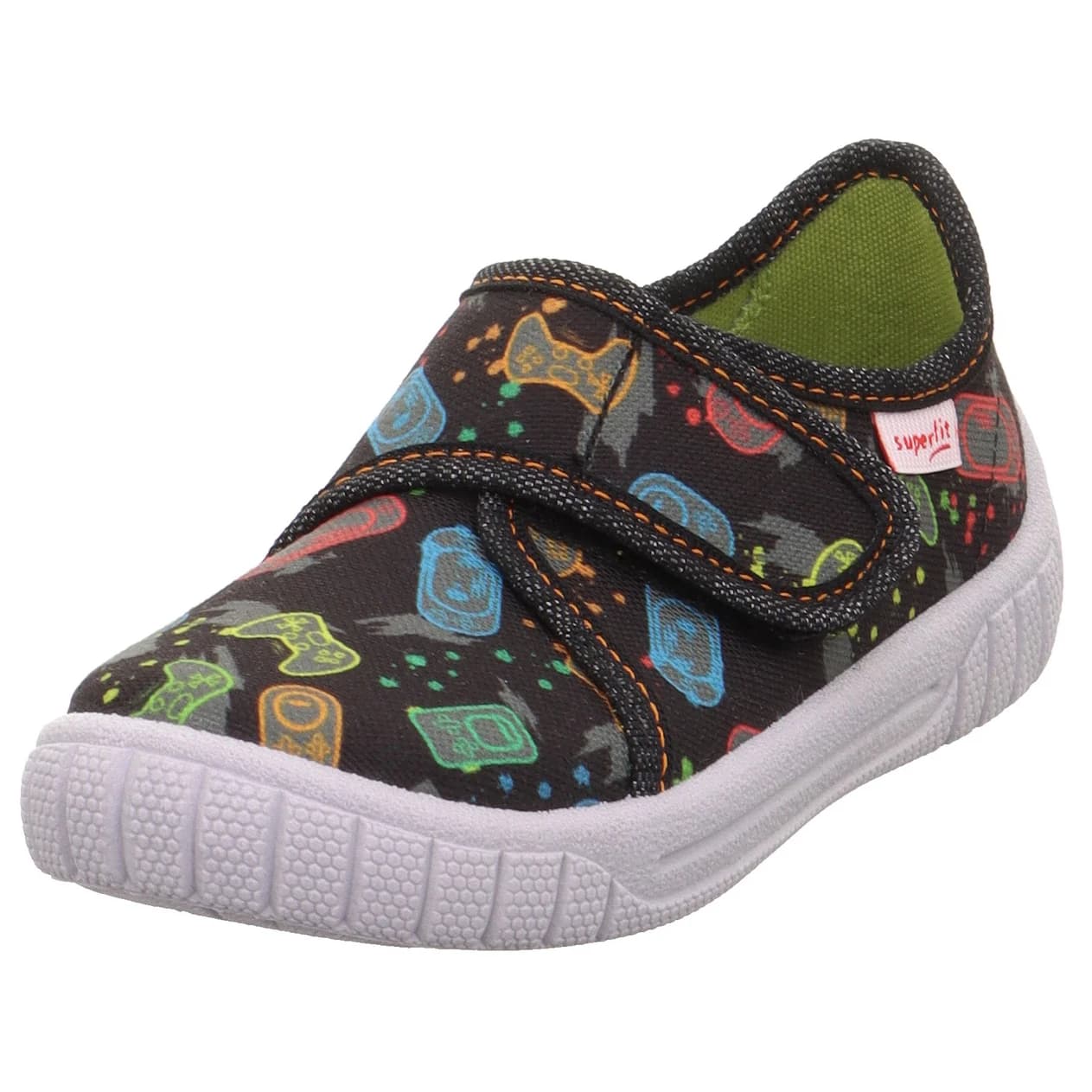 Детски пантофи Superfit Kid's Bill A House slippers - Schwarz / Mehrfarbig