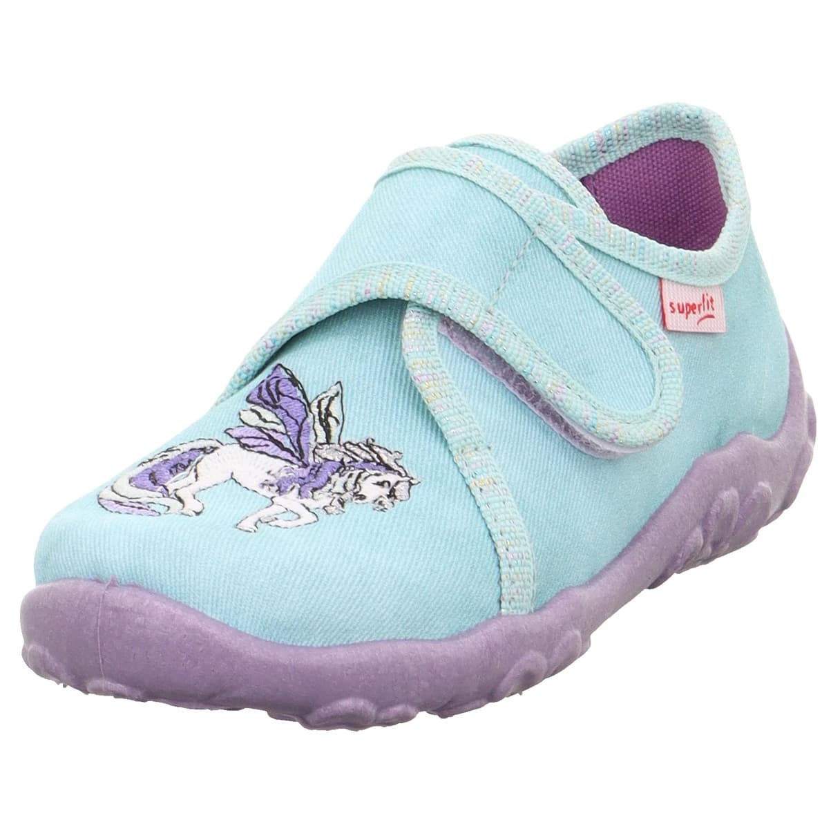 Детски пантофи Superfit Kid's Bonny House slippers - Hellgrün