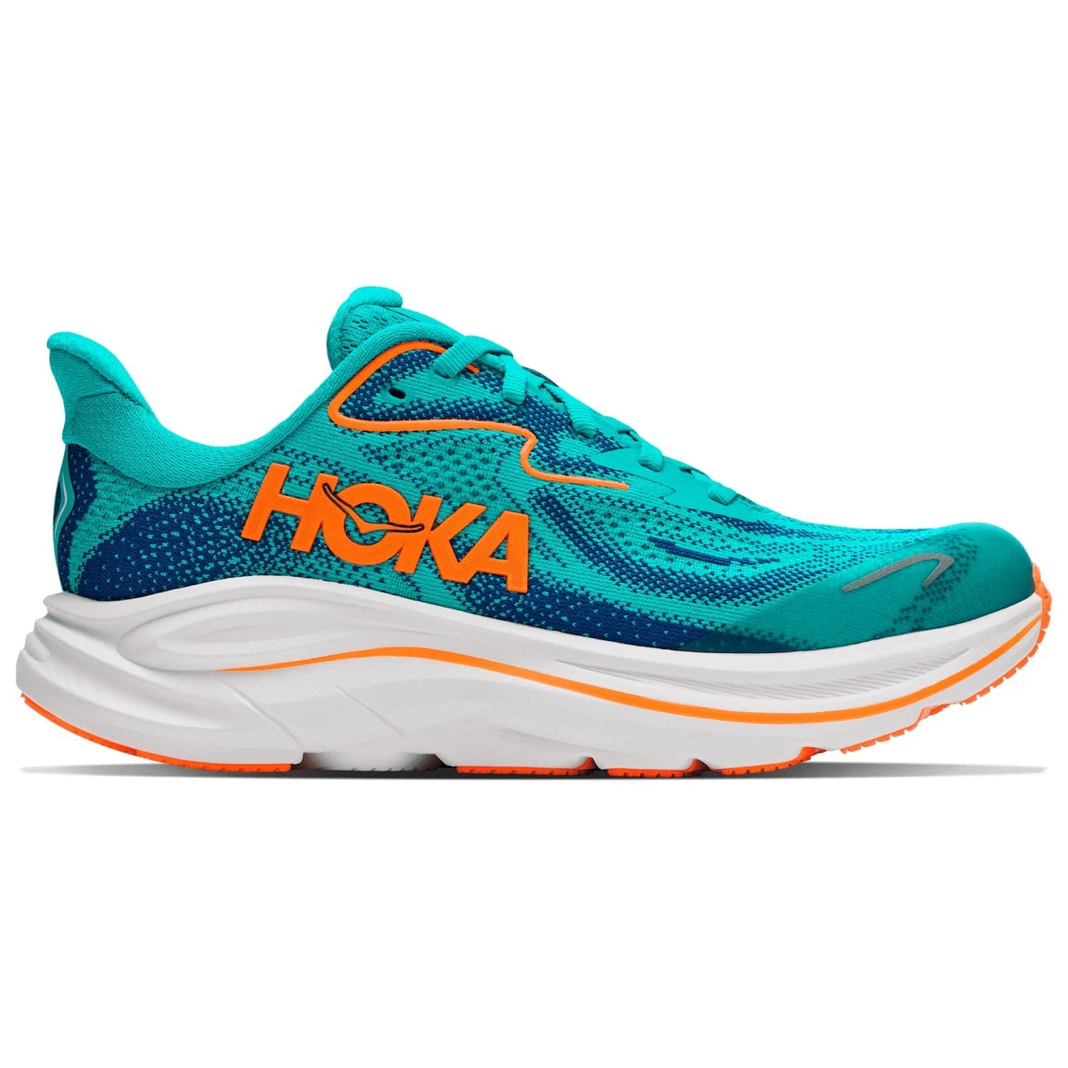 Детски маратонки HOKA Kid's Clifton 10 Running shoes - Night Glow Blue / Electric Aqua