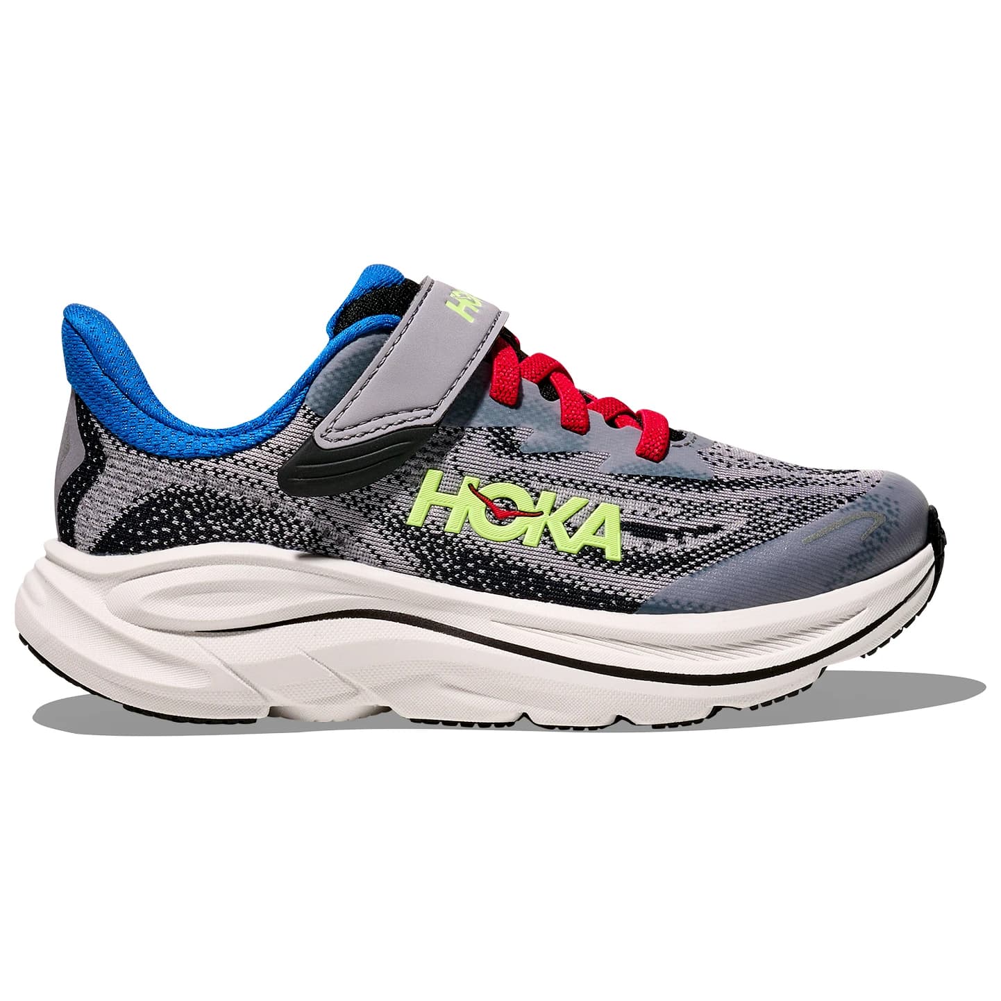 Детски обувки за бягане HOKA Kid's Clifton 10 Little Running shoes - Foggy Grey / Black