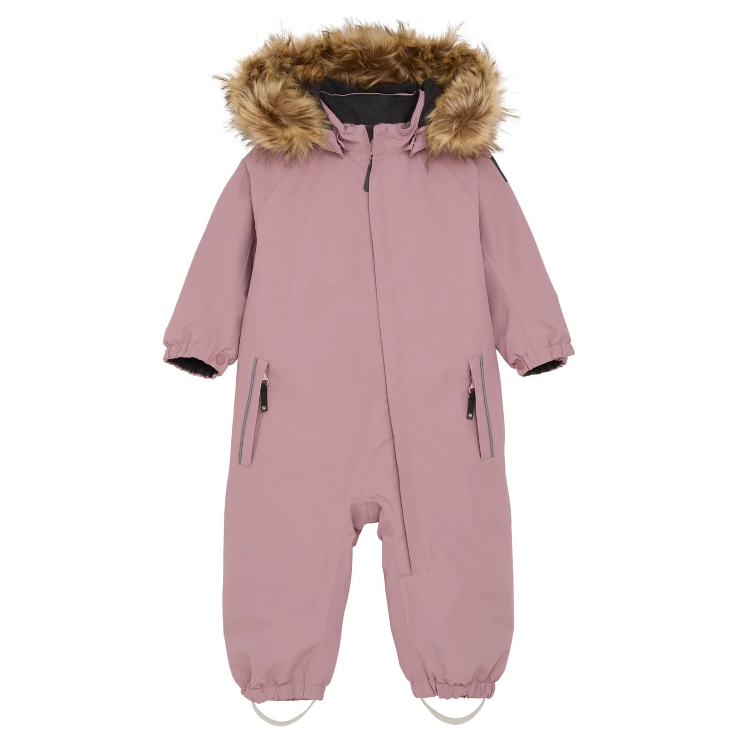 Детска грейка Color kids Baby's Coverall with Fake Fur Overall - Woodrose