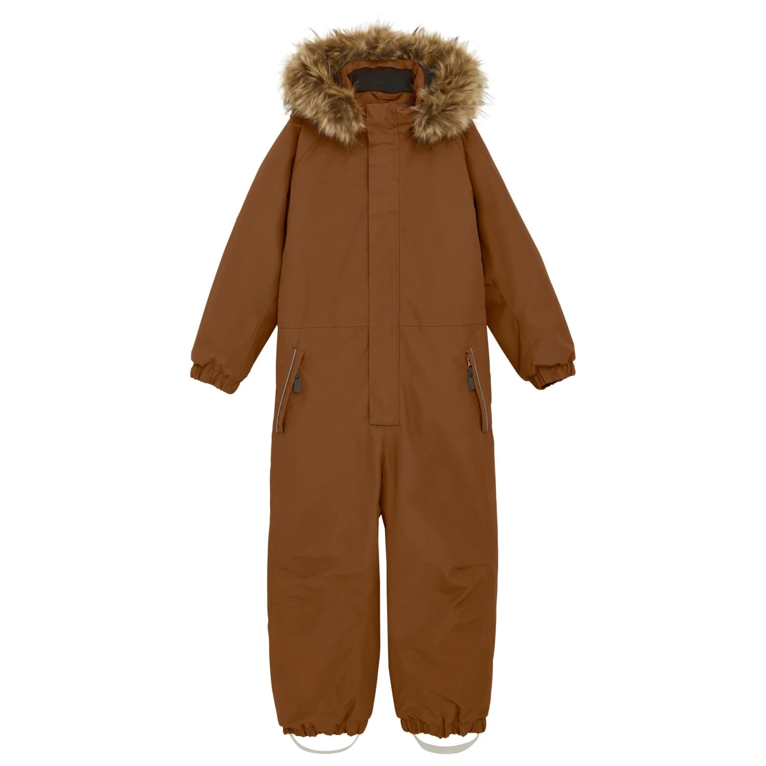 Детска грейка Color kids Kid's Coverall with Fake Fur Overall - Nuthatch