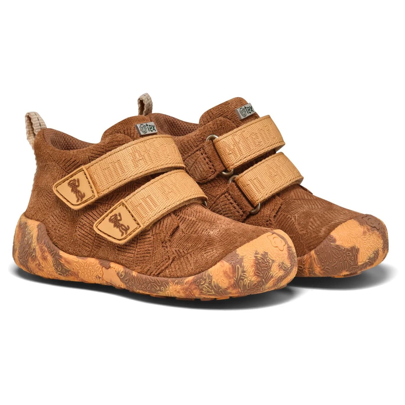 Детски обувки barefoot Affenzahn Kid's Lauflerner Übergangsschuh Leder Talky Barefoot shoes - Brown