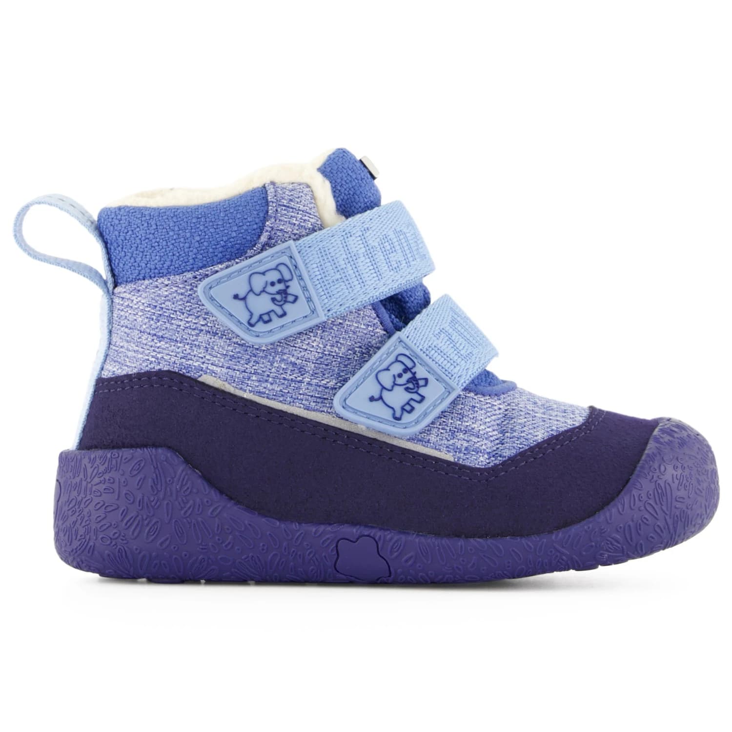 Детски зимни ботуши Affenzahn Kid's Lauflerner Winterstiefel Vegan Snuggy Winter boots - Elephant / Blue