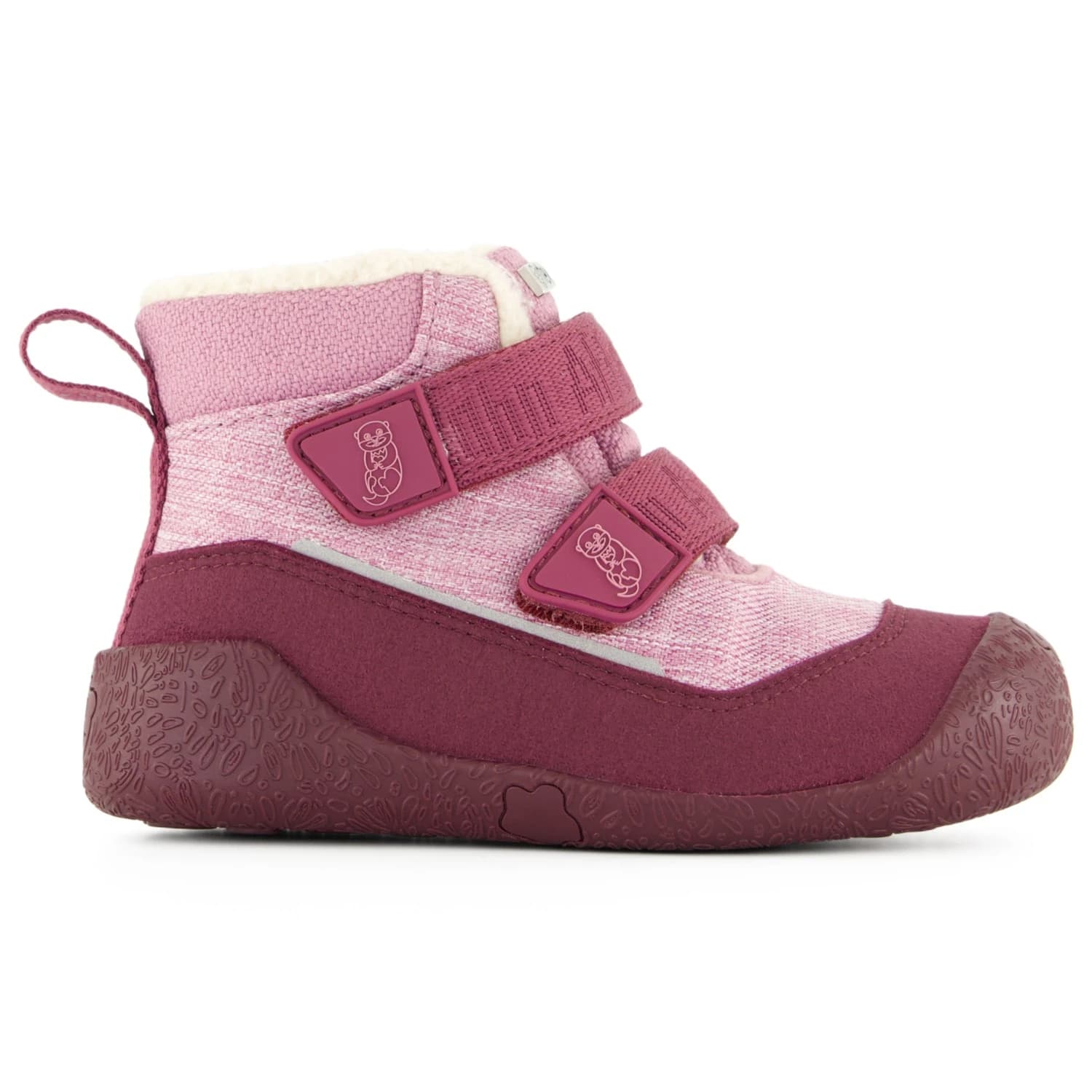 Детски зимни ботуши Affenzahn Kid's Lauflerner Winterstiefel Vegan Snuggy Winter boots - Otter / Pink