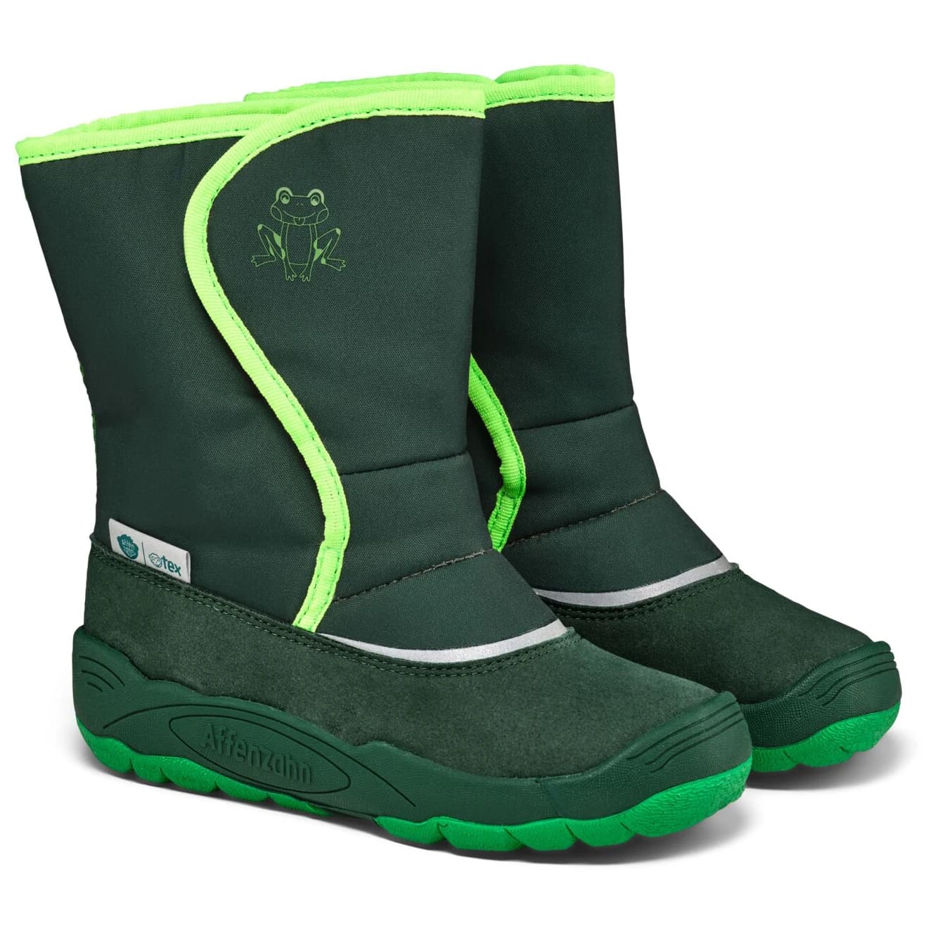 Детски зимни ботуши Affenzahn Kid's Schneestiefel Vegan Freezy Winter boots - Frog / Green