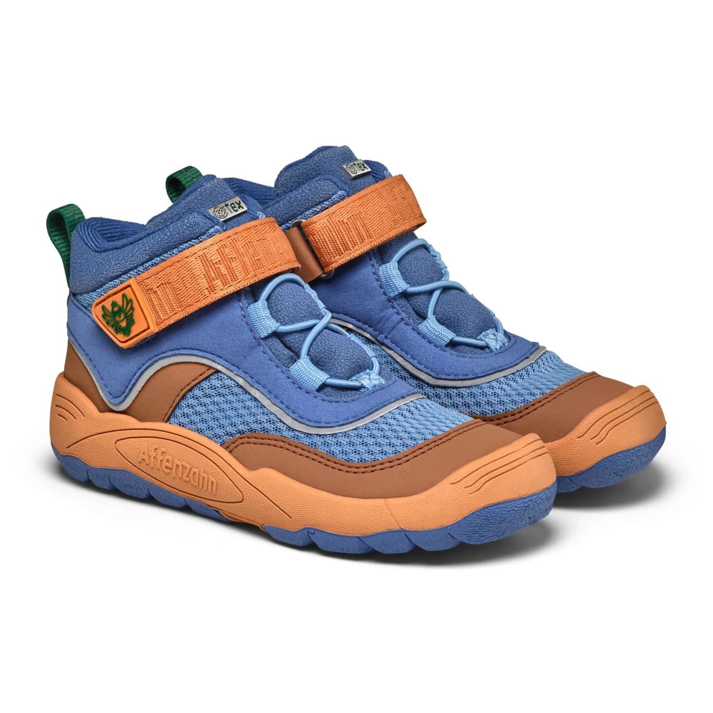 Детски обувки barefoot Affenzahn Kid's Übergangsschuh Vegan Explory Barefoot shoes - Bird of Paradise / Brown