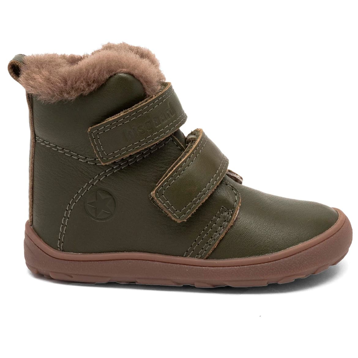 Детски зимни ботуши Bisgaard Kid's Barefoot Emil Lamb Winter boots - Khaki