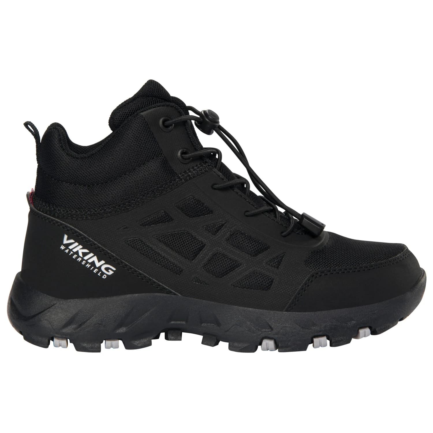 Детски туристически обувки Viking Kid's Track Mid Waterproof SL Walking boots - Black