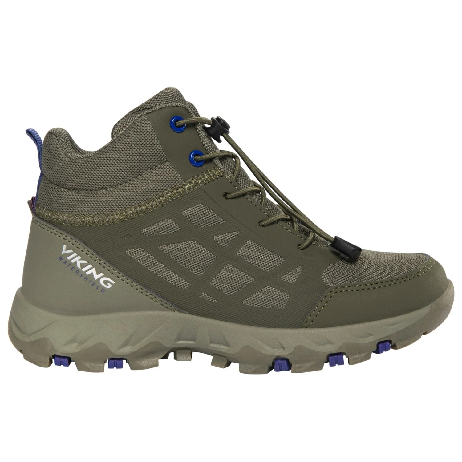 Детски туристически обувки Viking Kid's Track Mid Waterproof SL Walking boots - Olive